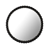 Baria Black Wooden Mirror Model: TOV-C18396